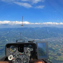 Flugwegposition um 14:02:44: Aufgenommen in der Nähe von Gemeinde Frantschach-Sankt Gertraud, Österreich in 2084 Meter